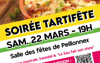 SOIREE TARTIFETE 22 MARS A 19H00