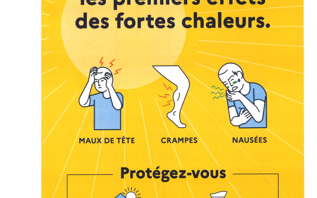 PENDANT LES FORTES CHALEURS, PROTEGEZ VOUS