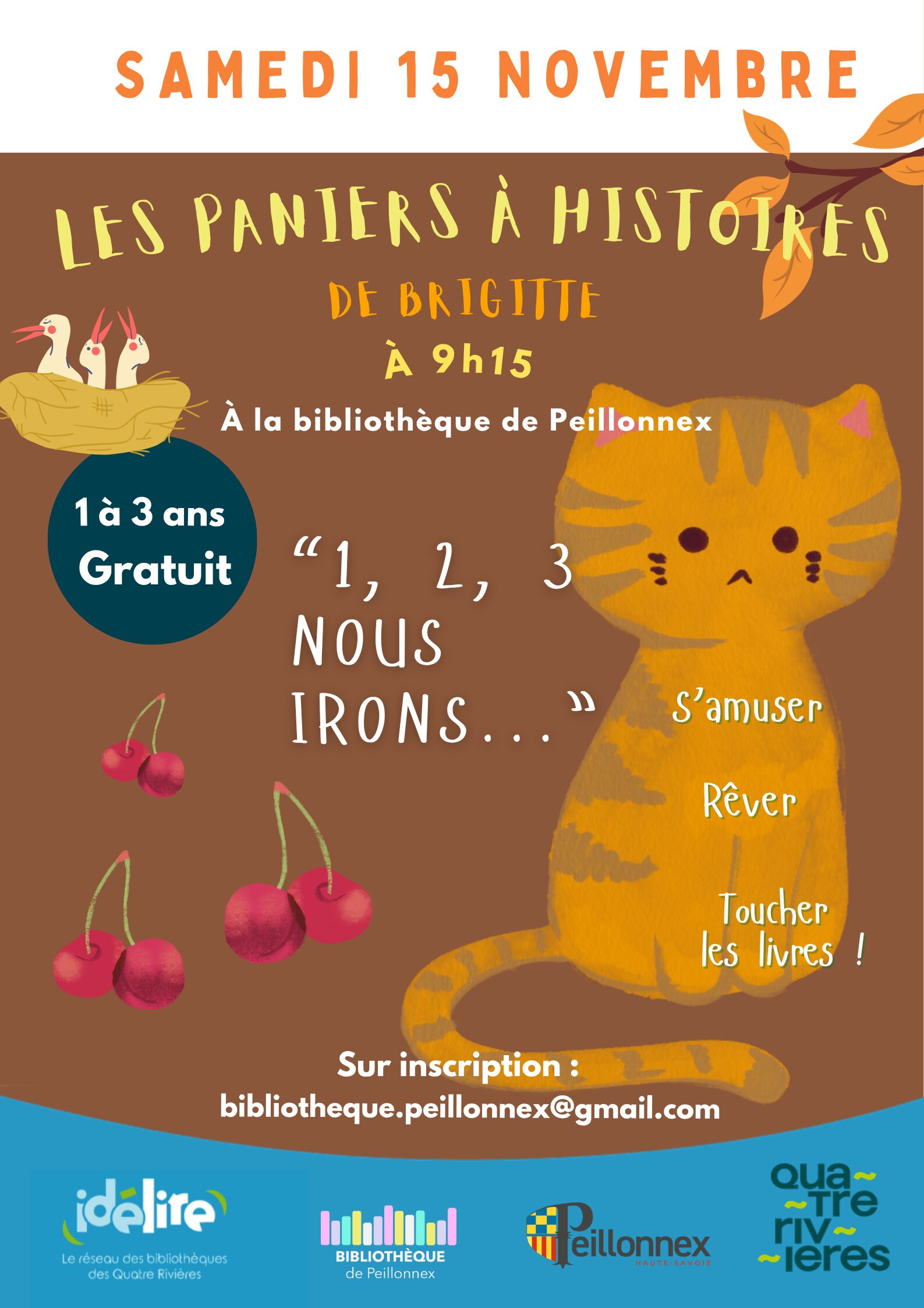 BIBLIOTHEQUE DE PEILLONNEX ORGANISE « LES PANIERS A HISTOIRES »