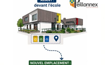 Déplacement des conteneurs de tri école