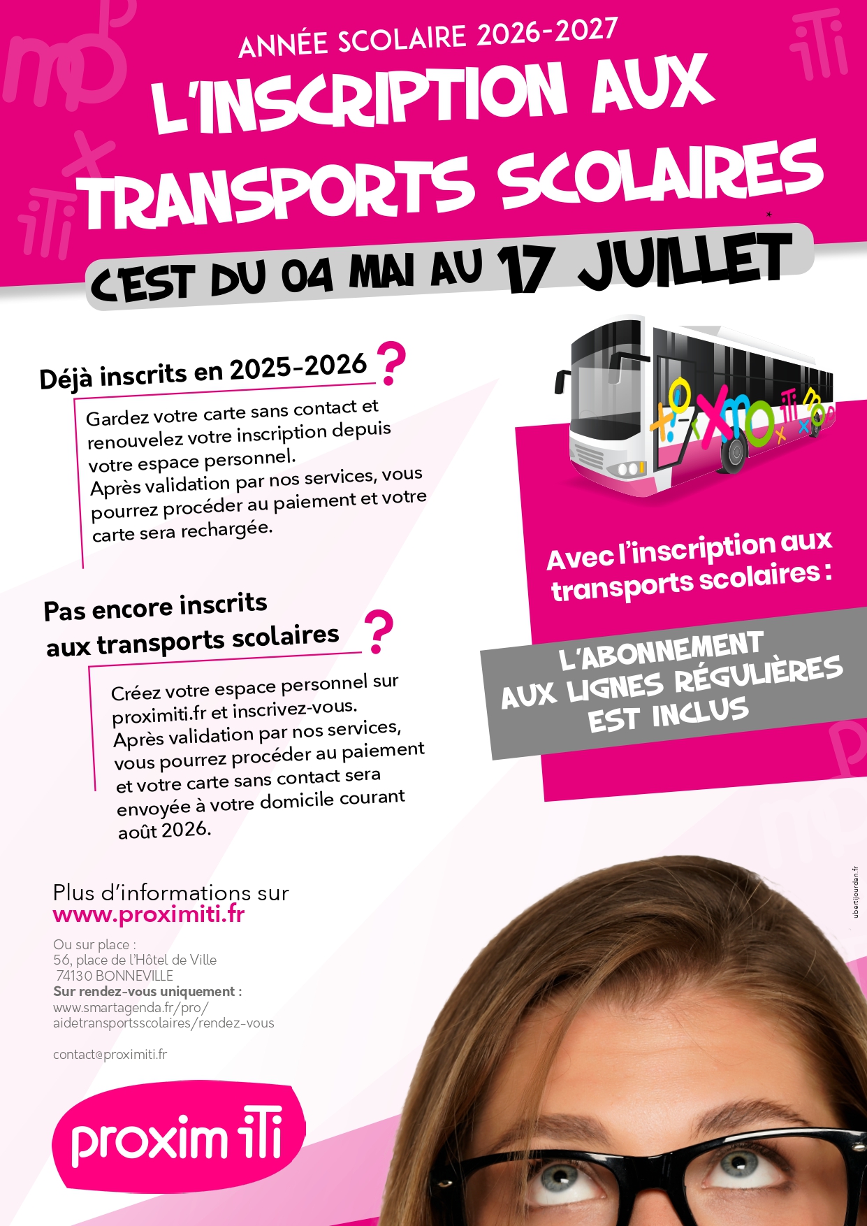 Inscription aux transports scolaires