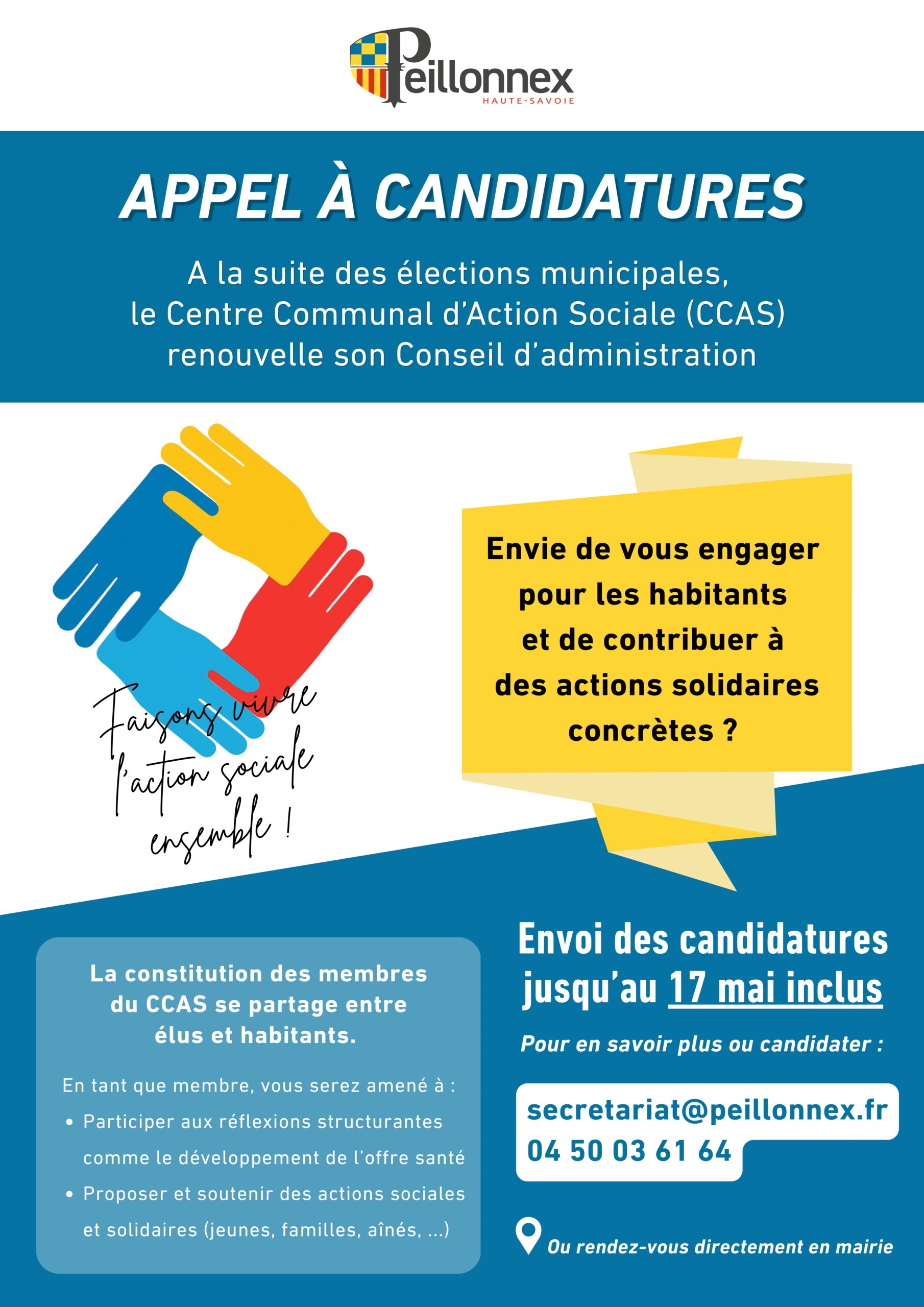 Inscription renouvellement CCAS