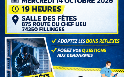 Réunion publique « Vol et cambriolages » à Fillinges