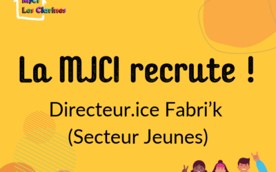 Recrutement pour la MJC des Clarines